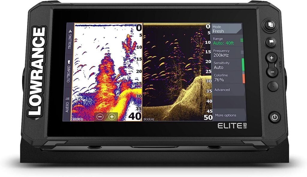 Lowrance Elite FS 9 Off-road & Fish Finder with Active Imaging 3-in-1 Transducer, Preloaded C-MAP Contour+ Charts